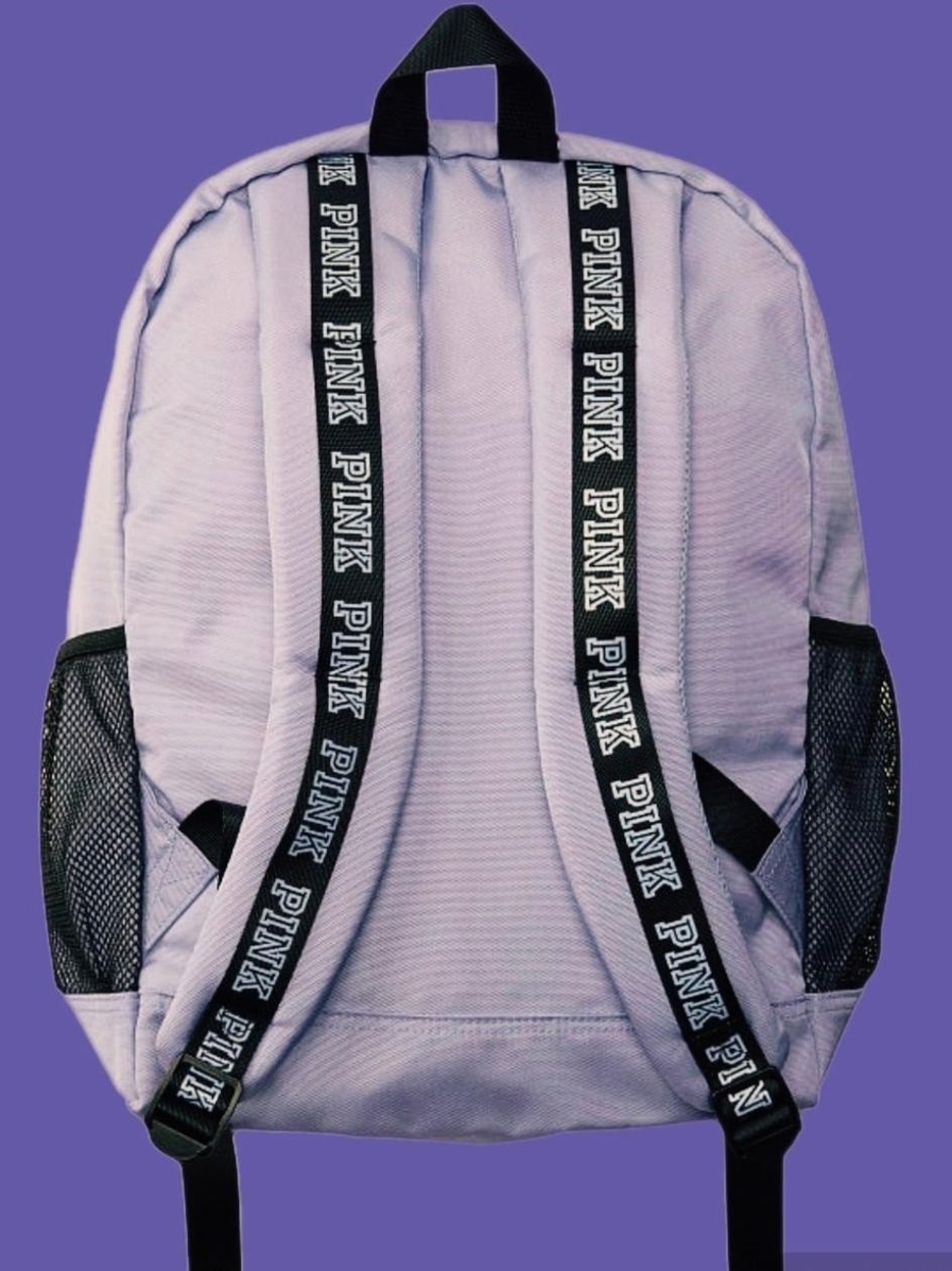 PINK Victoria's Secret Lavender Backpack with Branded Straps